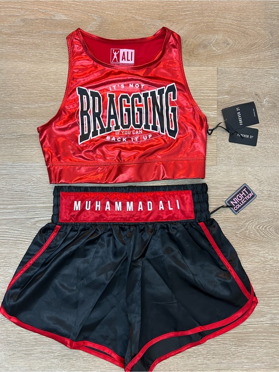 Forever 21 Other - Muhammad Ali Womens Its Not Bragging If You Can Back It Up Top & Short Set New S